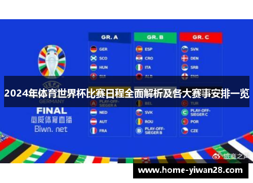 2024年体育世界杯比赛日程全面解析及各大赛事安排一览