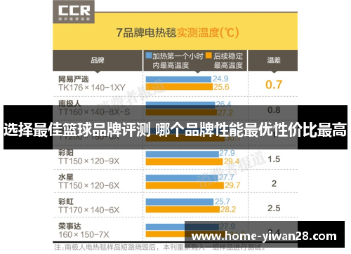 选择最佳篮球品牌评测 哪个品牌性能最优性价比最高